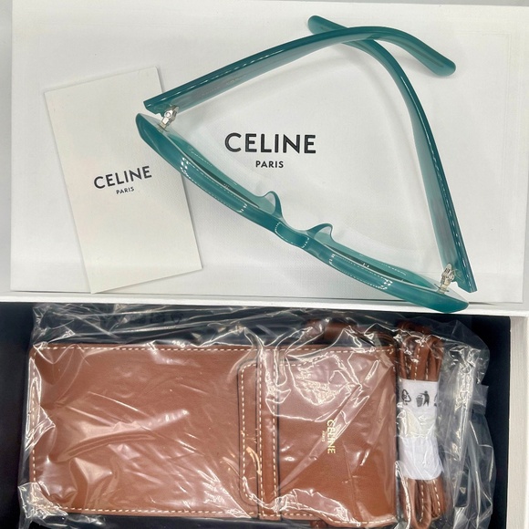 CELINE PARIS Maxi Triomphe XL Sunglasses Green CL40282U 93A 53□18–145 NIB main image 6